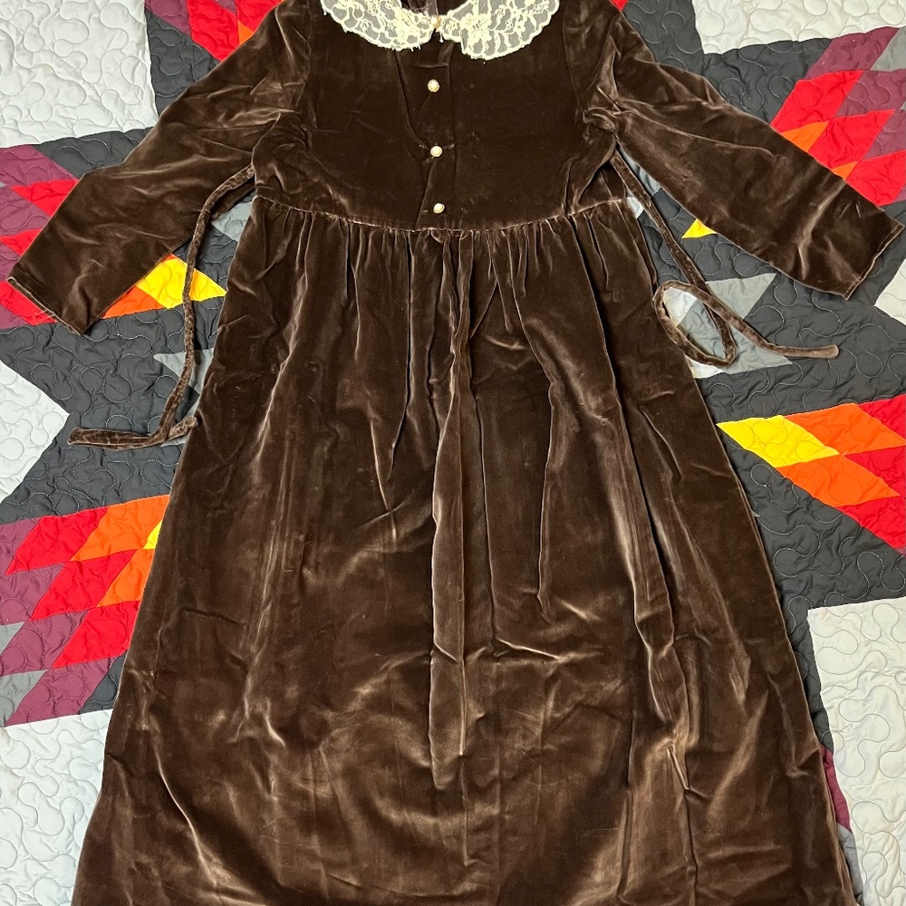 Vintage Velvet floor length dress